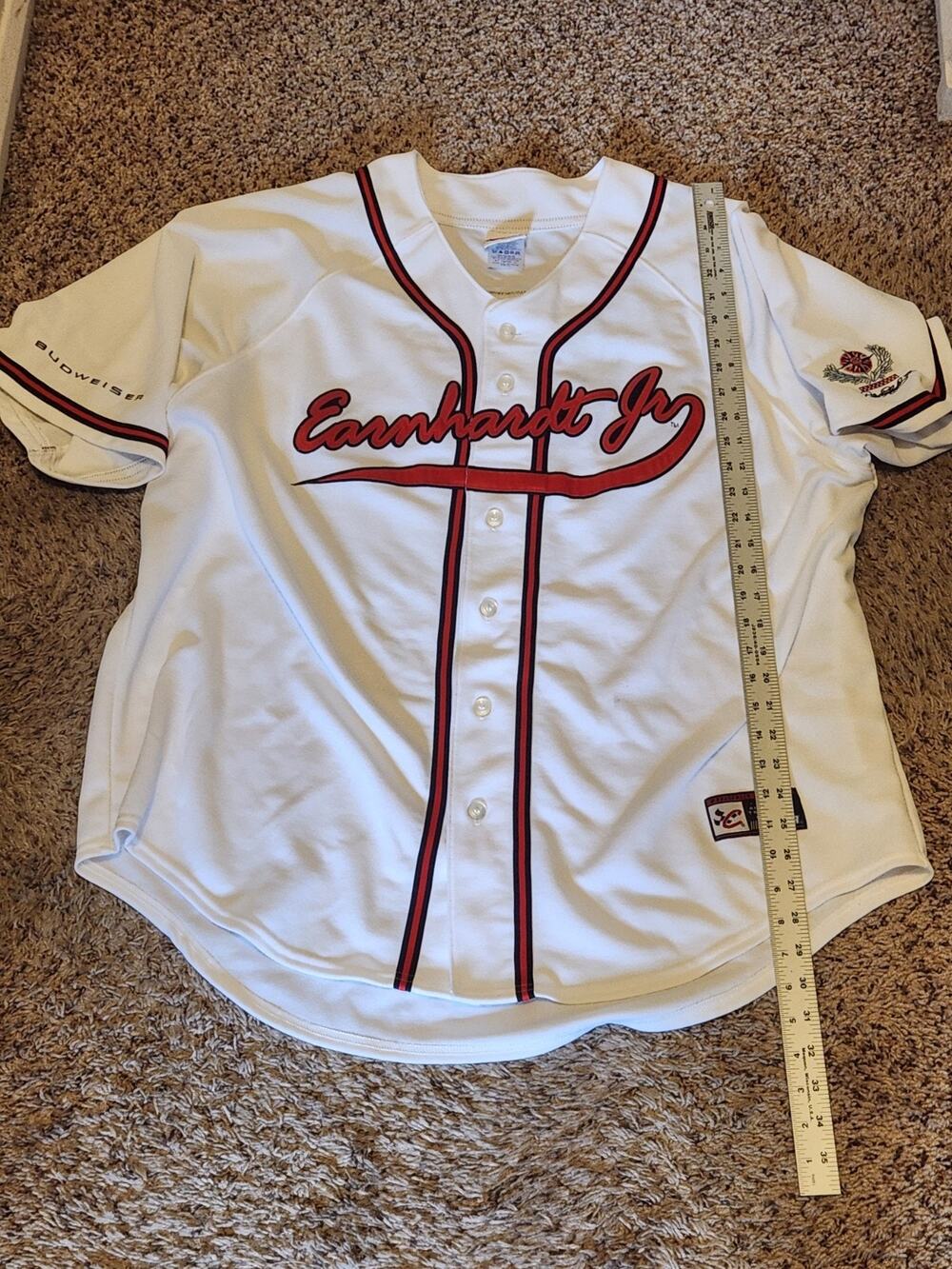 Dale Earnhardt Jr. #8 Budweiser NASCAR Nascar Baseball Jersey Xl